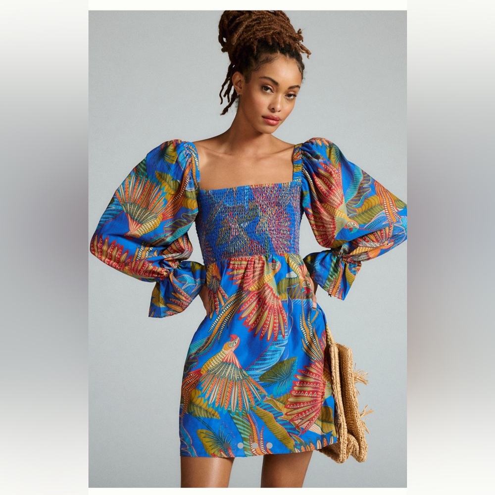 Farm Rio Macaw Flight Dress